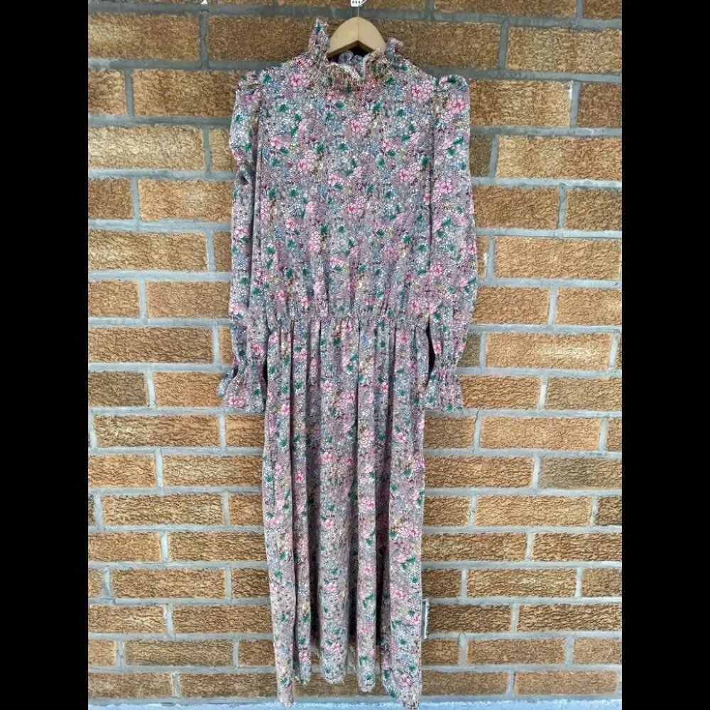Never Fully Dressed Floral High Neck maxi dress size 10